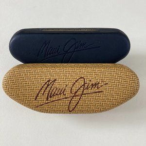 2 Maui Jim small Hardshell Clam Sunglass Cases.